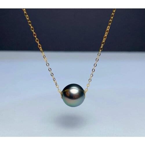 Shilovem 18k yellow gold Natural pearls pendants fine Jewelry women trendy plant no necklace gift new mymz1010888zz