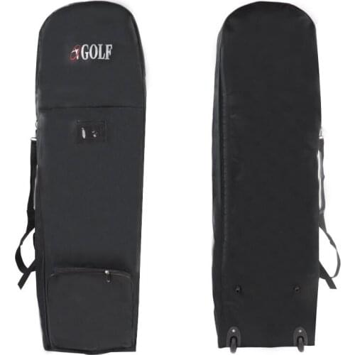 Golf Bag Travel Air Bag With Wheel Club Cover Foldable Light Nylon Aircraft Ball Bag Full Protective Cover