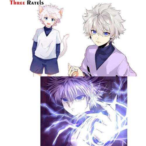 Three Ratels F427 Killua Anime Hunter Graphics Sticker For Car Sticker Auto Accessories Decoration Waterproof Vinyl Material