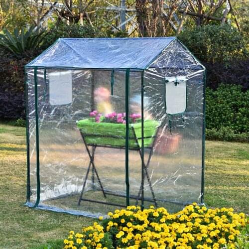 Outdoor Garden Greenhouse With Frame PVC Greenhouse Cover Rainproof Warm Seedling Nursery Insulation Shed Protect Plants