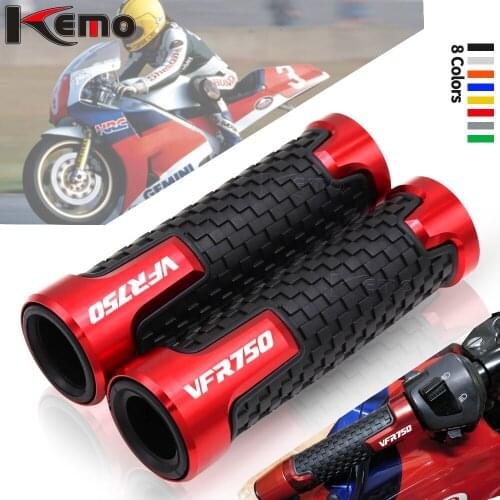 For HONDA VFR750 VFR 750 7/8" 22mm Universal Motorcycle Accessories CNC Aluminum Handlebar Hand Grips Handle Bar End Grip