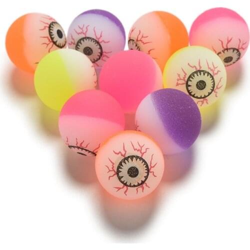 10 Pcs/lot Child Elastic Rubber Balls Children of Pinball 32mm Classical Kid Toy Mixed Bouncy Ball