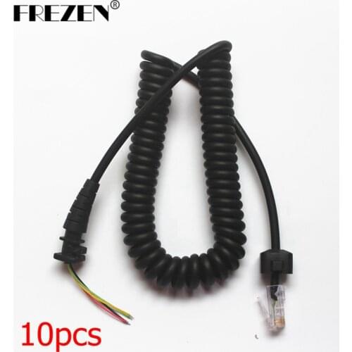 10pcs Replacement Handheld Mic Microphone Cable For Motorola Two Way Radios GM3688 GM338 GM300 GM3188 Repair Wholesa