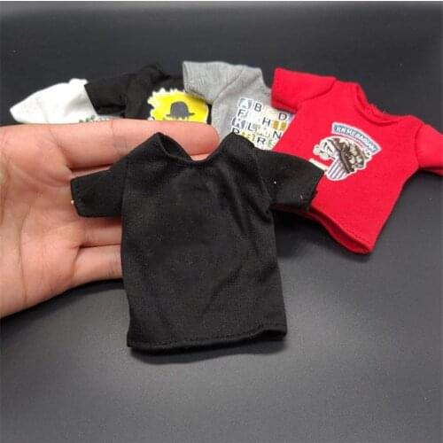 1/6 Scale Accessory 7 Color Casual short sleeve cotton t-shirt model For 12 inches male female Body