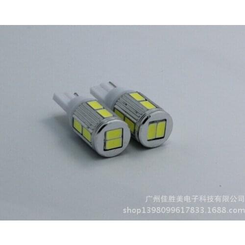 Automobile Led License Plate Lamp T10 5630-10smd Side Lamp W5w High Power Ultra Bright LED Lamp Car Accessories