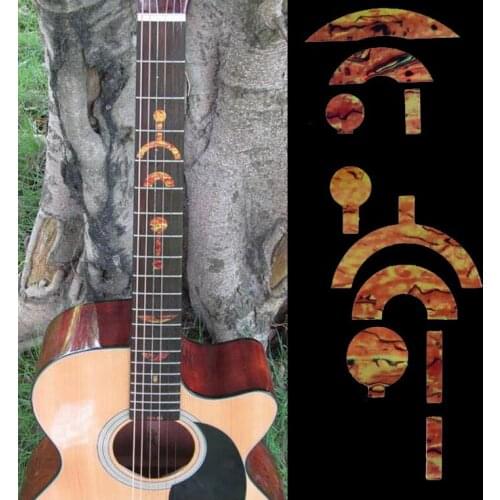 DIY Guitar Fret Neck Decals New 5Pcs Guitar Fretboard Inlay Stickers Imitation Abalone of special design