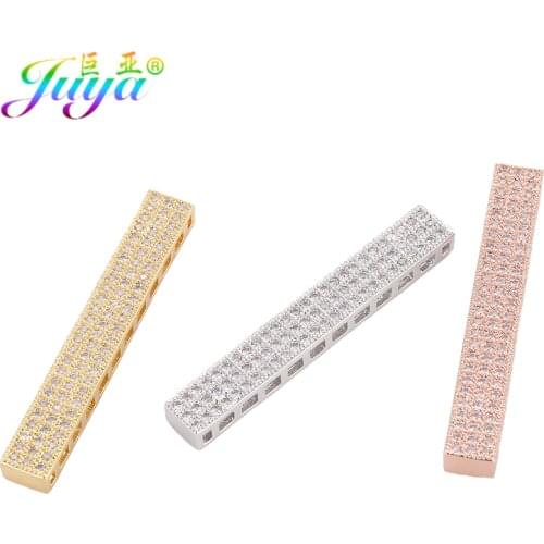 Juya DIY Pearls Jewelry Components Multiple Rows Metal Separator Spacer Bars ForNatural Stones Pearls Beading Jewelry Making