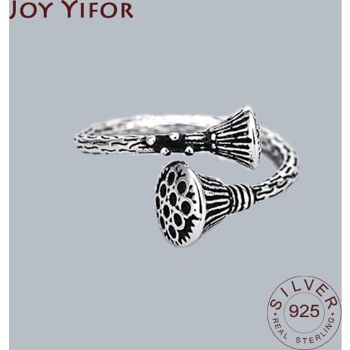 100% Pure 925 Sterling Silver Ring Fashion Simple Lotus root Ring Thin Geometric finger Ring For Women Jewelry Anti Allergy