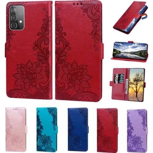 A22 Flip Leather Wallet Case for Samsung Galaxy A52 A72 A42 A32 A12 A71 A51 A02 A21S A41 A31 A70 A50 Card Slot Shockproof Cover