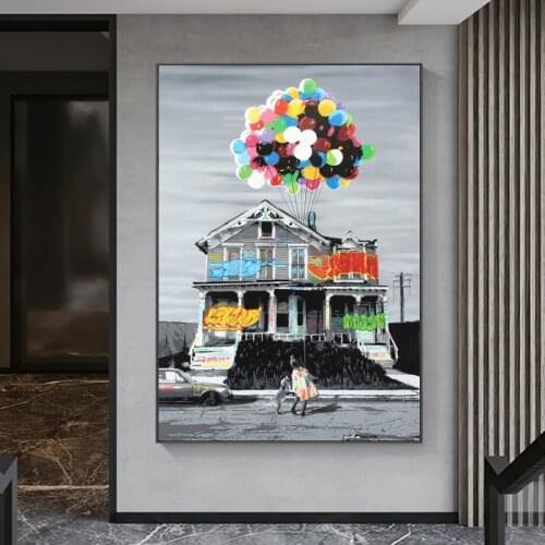 Colorful Graffiti Art Canvas Printings Painting on The Wall Posters Street Wall Art Picture for Living Room Home Decoration