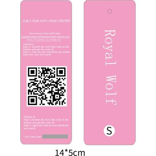 Melody Custom Anti Fake Paper Swing Tag for Garment Original Hang Tag 5600pcs
