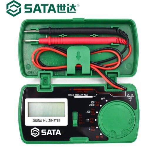 Youpin Sata Multimeter Full Range Overload Protection AC and DC Voltage Mini Pocket Easy Measurement Measurable Continuity