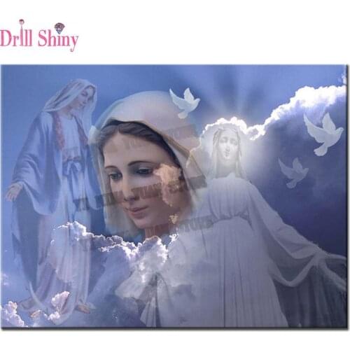 Diy Diamond painting religion jesus cross stitch kit Crystal rhinestone painting Diamond embroidery Madonna Maria wall sticker