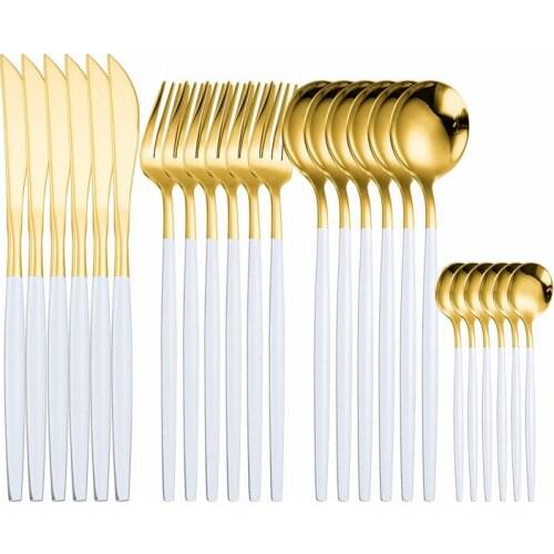 Cutlery Set Stainless Steel Dinner Set Forks Knives Spoons Tableware Set Steel Cutlery Set Restaurant Fork Tableware Kitchen