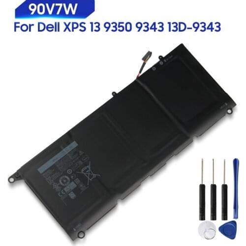 Original Replacement Battery For Dell XPS 13 9343 9350 13D-9343 90V7W 0N7T6 DIN02 RWT1R JHXPY 5K9CP JD25G Genuine Battery 56Wh