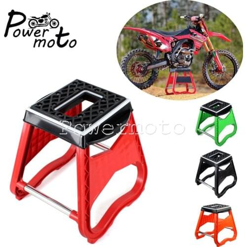 Red Dirt Bike Lift Repair Stand Dual Sport Enduro Repairing Support Holder For Honda CRF XR 125 250 450 Kawasaki Suzuki