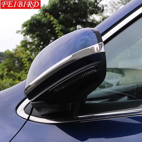 Auto Styling Side Rearview Mirror Strip Cover Decoration Trim Stainless Steel Fit For Renault Kadjar 2016 2017 2018
