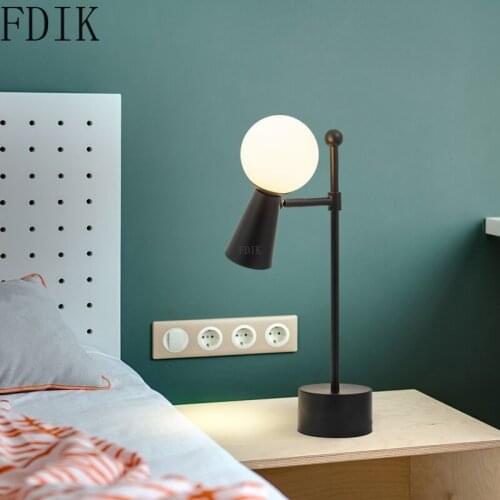 Modern Table Lamp Nordic Led Desk Study Lights for Bedroom Hotel Interior Decoration Reading Lamps Fixture Standing Night Lamp