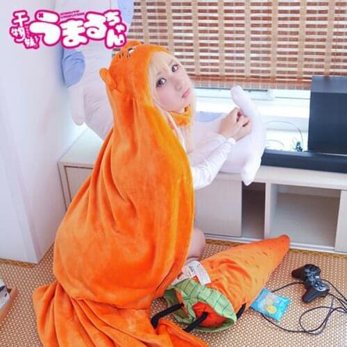 High Quality Himouto! Umaru-chan Cloak Anime Umaru Chan Doma Umaru Cosplay Costume Flannel Cloaks Blanket Soft Cape Hoodie
