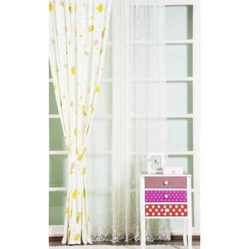 Yellow Teddy Bear Height Pure Color Window Blackout Curtain Thickened Shading for Living Room Bedroom Luxury Curtains