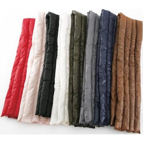Women Down cotton Ring Snood Scarves Thermal Warm Scarf 125*15cm Eiderdown Neck Warmer Women Men Inflatable Winter Down S