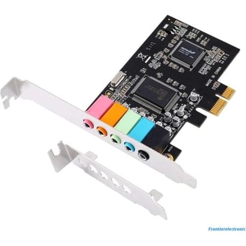 PCI-E Sound Card 5.1 6-Channel CMI8738 Chipset Audios Digital Desktop PCI-E Card