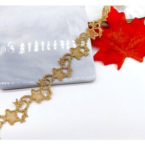 1yard/lot Width:1.8cm Exquisite Gold Star Lolita Skirt Trim Clothing Sewing Accessories (ss-2068)