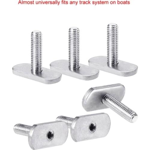 8Sets M5/M6 Kayak Track Screws and Nuts Replacement Kit for Kayaks Rail Gear Mounting Replacement Kayak Accessories