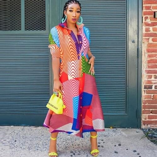 African Dresses For Women Dashiki Stripe Patchwok Maxi African Dress Robe Boubou Africaine Femme Bazin Shirt African Clothes