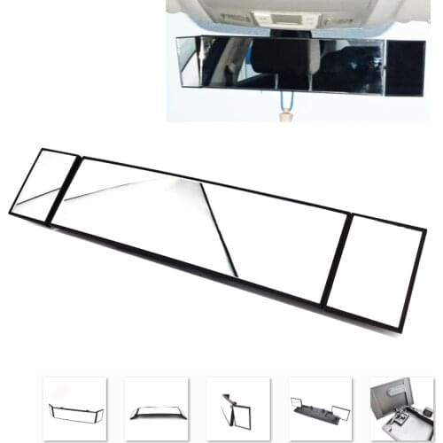 Car Rear View Mirror Wide Angle Panoramic Anti-dazzling Interior Curved Mirror