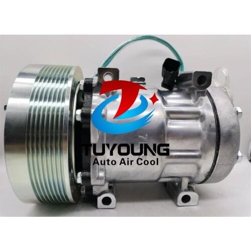 24V SANDEN 7H15 Car Air Con Compressor For Caterpillar 183-5106 1835106 8PK