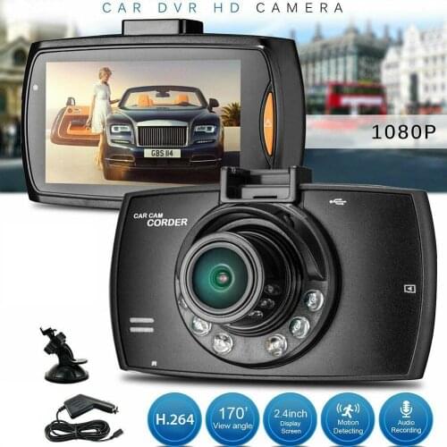 Car DVR road dash video camera recorder 2.4 Inch Lcd Screen 1080P view 120 degree Car Dashboard Camera Recorder