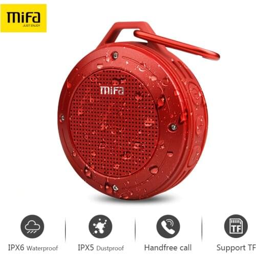 MIFA F10 Wirless Bluetooth Speaker Built-in mic Stereo IXP6 Water-proof Outdoor Speaker With Bass Mini Portable Speaker TF card