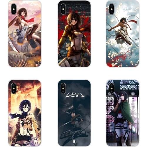Cell Phone Bag Case Attack on Titan Mikasa Ackerman For Huawei G7 G8 P8 P9 P10 P20 P30 Lite Mini Pro P Smart Plus 2017 2018 2019