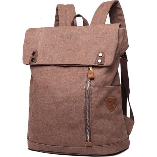 14 15 15.6 inch Canvas Computer PC Laptop Notebook Bags Backpack Case Durable for Men Women Business School Travel