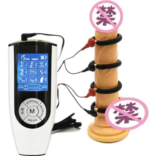 Electric Shock Penis Ring Electro Shock Stimulation Cock Rings Medical Themed Adult Sex Toys For Men Electrical Shock Stimulator