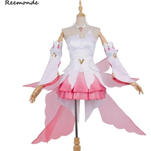 Game Honkai Impact 3 Fuka Cosplay Costume Flower Wedding Dresses Pink Princess Dress Full Set Uniform Adult Woman Girls Clothes