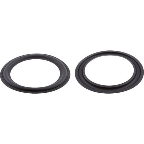 2Pieces 8inch Car Audio Circle Rubber Foam Edge Surround Speaker Repair Parts