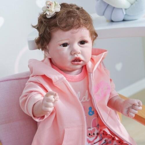 Saskia Doll bebe reborn full vinyl silicone/cloth body detail hand painting reborn baby doll newborn girl alive bonecas gift