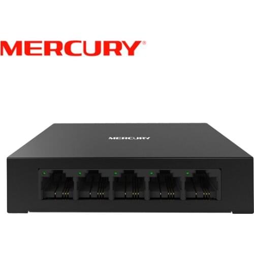 MERCURY S105D 5 Port RJ45 10/100Mbps Metal Network Switch Desktop Switch