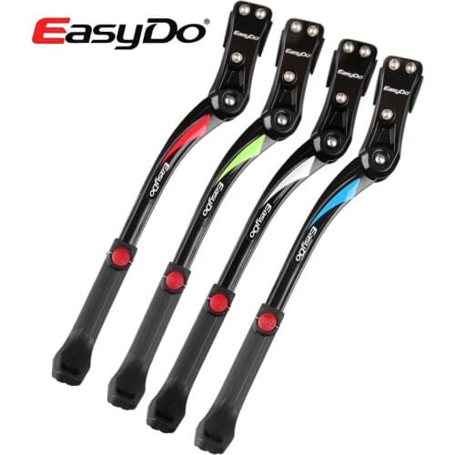 New EasyDo Aluminum 24"-29" Mountain Bike Kickstand Stable MTB Bicycle Parking Rack Adjustable Cycling Road Side Stand Sidestand