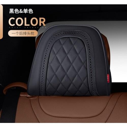 Napa leather Car Seat Rest Cushion Headrest Car Neck Pillows For Mercedes Benz Maybach S-Class headrest car accessories