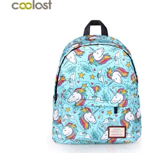 Cartoon Animal Unicorn Panda Backpack For Teenage Girls Children School Bag Kids Student Bookbag Dream Stars School Backpack Bag