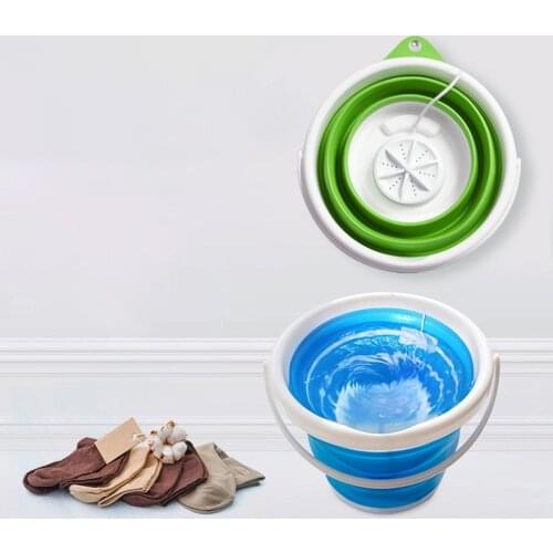 Ultrasonic cleaner machine 110V Folding washing machine Laundry bucket Electric portable small washing machine Washing socks