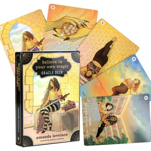 Believe in Your Own Magic Card Oracle Deck and For Beginners With PDF Guidebook New Beginner Divination Oracle Card Game Toy