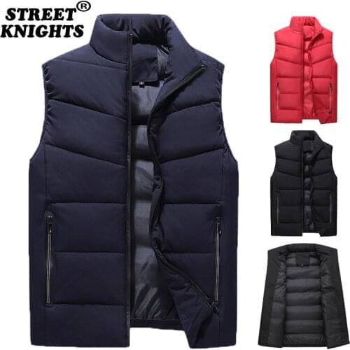 Mens Vest Jacket Men New Autumn Warm Sleeveless Jackets Male Winter Casual Waistcoat Vest Plus Size Veste Homme Brand Clothing