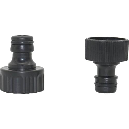 3/4" Female Thread European Standard/American Standard Nipple Connector Car Washing Watering Supply Laundry Sink Quick Joint 2Pc