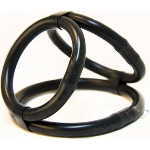 3 rings(1pc) of the Adjustable Black Silicone Time Delay ejaculation Penis Rings Cock Rings Adult Products Male Sex Toys