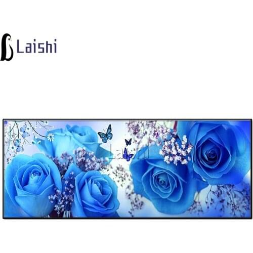 5D DIY Diamond Painting Dream Blue Rose butterfly Flowers abstract cross stitch mosaic full square round diamond embroidery