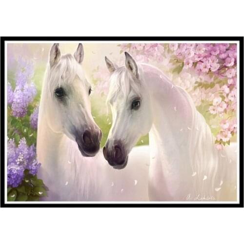 5d Diy Diamond Painting Animal Horse Imitation Cross Stitch Kit Crafts Home Decoration Customizable Handmade Gifts